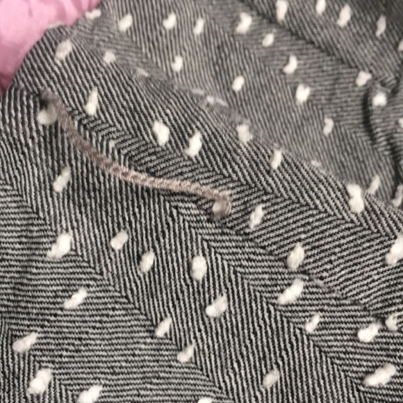 Women's 100% Wool Pencil Skirt & Jacket Set - Size 2 - Gray/White - Picture 15 of 16